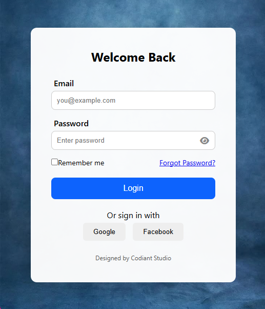 Login Page System